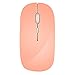HaloVa Mouse Portable Mobile Mouse Ultrathin Wireless Mouse With USB Receiver, Noiseless Built-in-Battery Rechargeable, Rose Gold