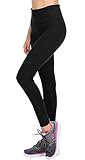 VIV Collection Solid Brushed Leggings w/Pocket (Deep Black, 4 (S) - 12 (L))
