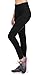 VIV Collection Solid Brushed Leggings (Deep Black, 4 (S) - 12 (L))