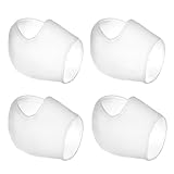 Mudder 2 Pair Heel Socks Heel Sleeves Silicone Gel Socks for Cracked Foot Skin Care, Reduce Pressure on Heel and Relief Heel Pain, 4 Pieces