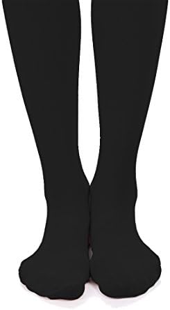 JEANSWSB Professional Ballet Dance Footed Tights - Girls Full Foot Velvet Convertible Socks Hold&amp;Stretch Leggings in Children and Adults size