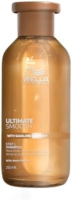Ultimate Smooth Shampoing - shampoing nourissant à base de squalane et d'oméga-9 pour cheveux secs, ternes et frisés (250ml)