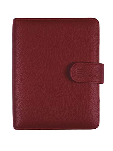 Finocam-Leather-Andrea--Agenda-Organizer-Leather-Vertical-Week-View-Spanish-Medium-Burgundy