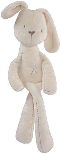 Fanned Soft Snuggle Bunny Plush - Childs first bubby doll - Natural Cotton &amp; Natural Color