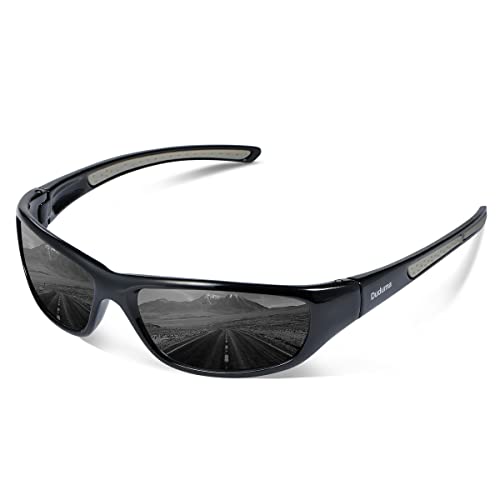 Duduma Lunettes de Soleil Polarisées Sports pour Ski Conduite Golf Course Cyclisme Conception du Cadre Tr8116 Super Léger pour Hommes et Femmes