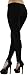 ToBeInStyle Women's Soft Knit Yoga Cotton Skinny Fit Full Length Leggings Tights (XL, Black)