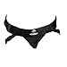 SpareParts HardWear Joque (Double Strap) Harness Adjustable and Washable (A, Belt 20-50Inch Waistband, Leg Straps 10-16Inch, Black)