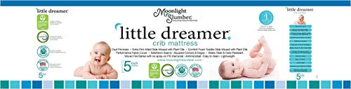 Moonlight Slumber Little Dreamer Dual Sleep Surface Crib Mattress - Lightweight Crib Mattress with Extra Firm Infant Side and Plush Toddler Side - Thumbnail 3