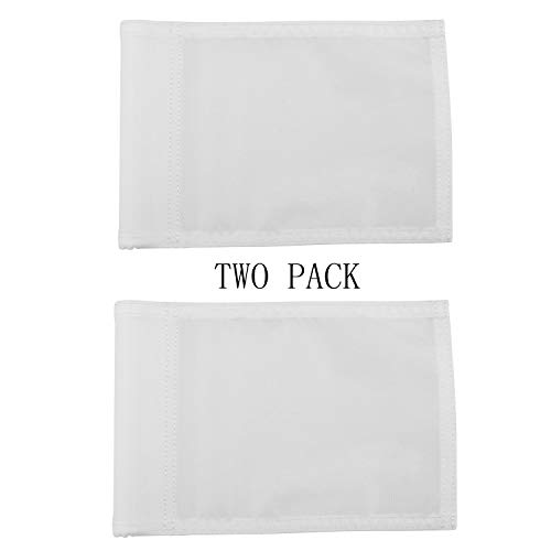 Golf Flag,Practice Green Golf Flags,400D Nylon Golf Putting Green Flag,Indoor Outdoor Backyard Golf Pin Flags,6 x 8 (White)