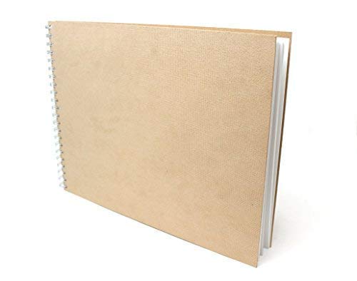 Artway Enviro (Recycled) Spiral Sketch book / Drawing Pad - 14" x 11" Landscape - 170gsm / 105lb - 100% Recycled Hardcover Sketchbook