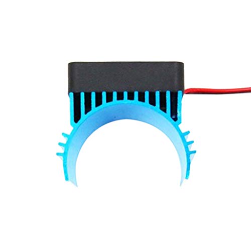 Fullfun Blue RC Parts Electric Car Motor Radiator Cover Cooling Fan for HSP RC Car 4274 4074 1515 Engine Power Radiator - Thumbnail 2