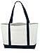 Daily Tote (White/Navy)