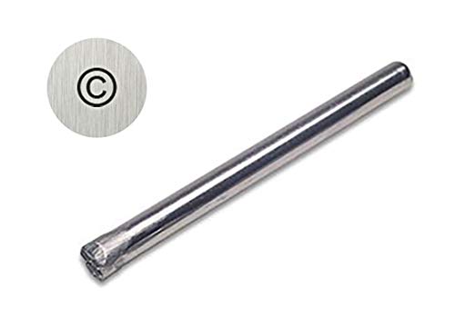 3/4 MM Copyright Symbol Straight Stamp Jewelry Making Metal Marking Tool