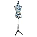 Female Dress Form Mannequin Torso Body with Black Adjustable Tripod Stand for Clothing Dress Jewelry Display