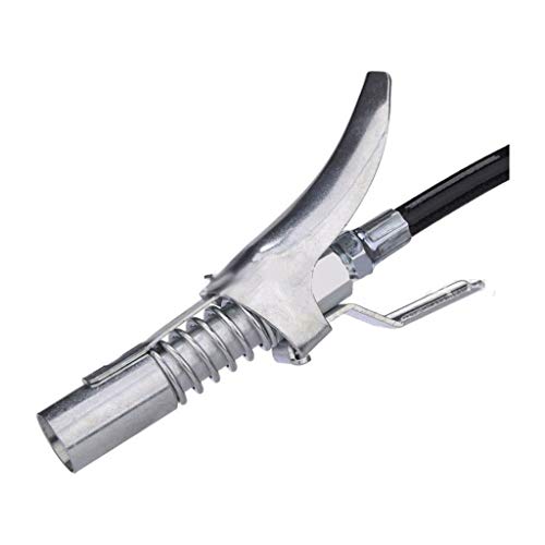 HighlifeS Grease Gun Coupler, Locks onto Zerk Fittings,Grease goes in - Latest Improved Version No Leak Rated 10,000 PSI. Long-Lasting rebuildable Tool Grease Coupler Locks onto Zerk Fittings (1 PC)