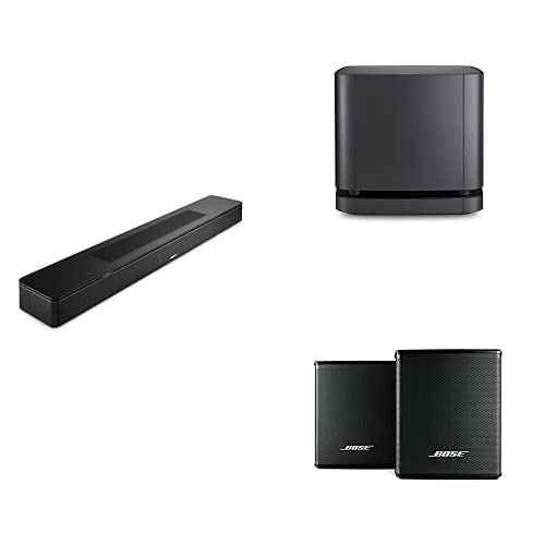 Bose Soundbar 600 + Bass Module 500 + Surround Speakers, Black in