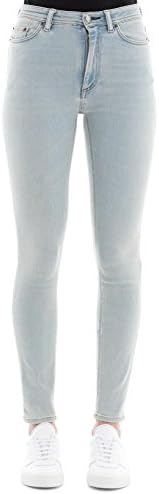 Acne Studios Women's 30D176128 Light Blue Cotton Jeans