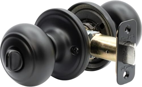 Copper Creek Matte Black Door Knobs - Round