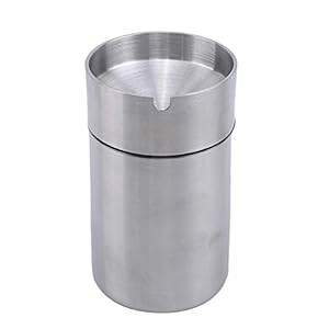 LSGGTIM Asbak van roestvrij staal met deksel, autoasbak, windasbak, draagbaar voor binnen en buiten, voor het huishouden…