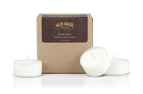 Kraken - Driftwood, Tobacco, Leather Tea Light Candles Soy Norse Mythology Sea Monster Cthulhu - 16 - Thumbnail 4