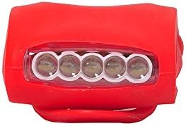 KongYiJi 5 LED 3 Mode Bike Bicycle Cycling MTB Head Rear Light Lamp Safety Caution FlashLight(Red)+Random gift