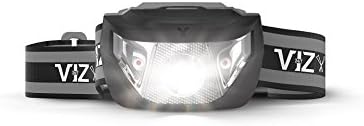 247 Viz LED Headlamp Flashlight - See The Road and Stay Safe - 3 Bright White & 2 Red Lights - Running, Hiking, Camping, Dog Walking and Night Safety for Kids - Lightweight & Waterproof