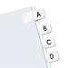 Easy-To-Read Self-Stick Index Tabs, A-Z Tab Titles, 104 Tabs/Pack (RTG31005)