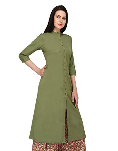 Pistaa's Women's Cotton Regular Kurta 2 Pistaa's Women's Cotton Regular Kurta - Image 3