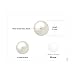 JewelryPalace 925 Sterling Silver Freshwater Cultured 8-9mm White Pearl Stud Earrings