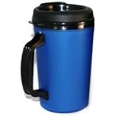 GAMA Electronics 20 Oz Thermoserv Foam Insulated Coffee Mug - Pearl Dark Blue
