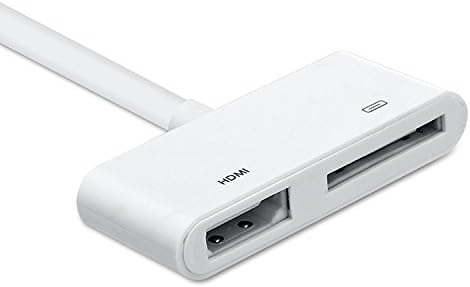 iPad Dock To HDMI Digital AV Video Adapter Dock to HDMI HD TV HDTV AV Cable Adapter for iPad 2 3 iPhone 4 4S iPod Touch 4G(Only Compatible with above IOS 6.0 but below IOS 8.0)