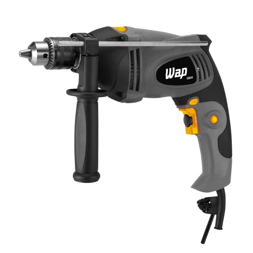 WAP Parafusadeira e Furadeira de Impacto 1/2" EFPI-1000, com Empunhadura Emborracha e Maleta Organizadora, 1000W 127V