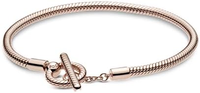 Amazon.com: Pandora Moments Heart T-Bar Closure Snake Chain