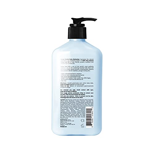 HEMPZ TRIPLE MOISTURE BODY MOISTURIZER, 17 OZ – HYDRATING LOTION RICH WITH MINERALS, VITAMIN C, & HEMPSEED OIL TO NOURISH & REPAIR EXTREMELY DRY OR SENSITIVE SKIN FOR BODY