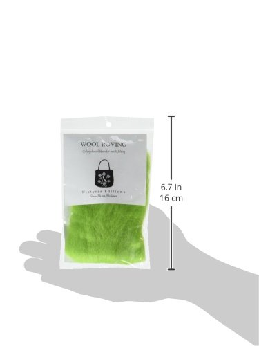 Wistyria Editions Wool Roving 12" .22 Ounce-Lime