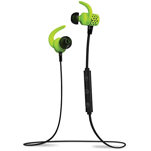 BlueAnt PUMP MINI Green BT4.1 Sweatproof/Wireless Sports/Fitness Bluetooth Earbuds w/mic iPhone6+,6,Apple Watch,Android,6hrs