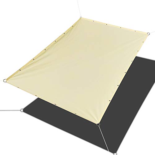 Alion Home Custom Sizes Straight Edge Pu Waterproof Woven Sun