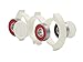 heytech Fidget Spinner Fidget Toy Bat Style EDC High Speed Ceramic Bearing ADHD Toy Autism Toy(White Red)