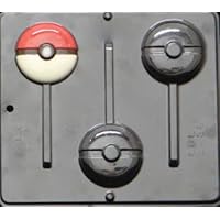 Candy Molds N More Pokemon Pokeball Lollipop Chocolate Candy Mold 3456 