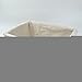 Rurality Plain and Elegant Wicker Storage Basket with Liner,Medium