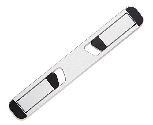 Portable Laptop Stand Tablet Stand, Ultra Light Aluminum Stand for Office, Home or Travel, Compatible with MacBook Pro, iPad and More Devices (Silver)