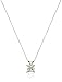 10K Yellow Gold Madison Avenue Collection 6mm Square Swarovski Cubic Zirconia Pendant with Rope Chain
