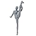 Action Figure Drawing Model, Artists Action Figure Model Jointed Movable Human Mannequin for Sketching, Painting, Drawing, Cartoon Figures Action - Shipped from US (Man and Woman Set) ( Gray)