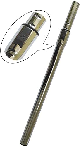 IZSOHHOME REPLACEMENT VACUUM WAND HOSE – ADJUSTABLE LENGTH (32MM/1.25″) CHROME-PLATED METAL TUBE W/ADAPTER – FITS HOOVER, ELECTROLUX, KENMORE, DIRT DEVIL (NOT FOR MIELE)