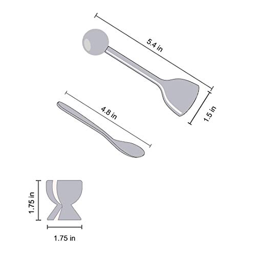 image for HAEGG Egg Cutter Topper Set Egg Cracker for Soft & Hard Boiled Eggs In