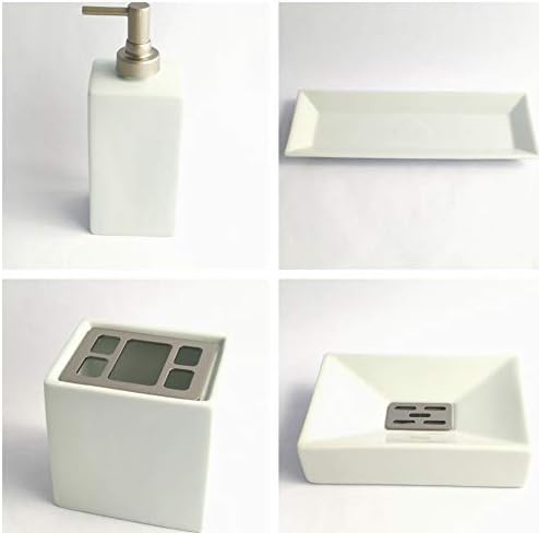 Abc_baño Juego 4 Piezas de baño Modelo Europa níquel Satinado ...