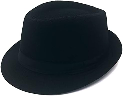 Kangaroo Black Fedora Hat - Unisex Felt Hat for Costume or