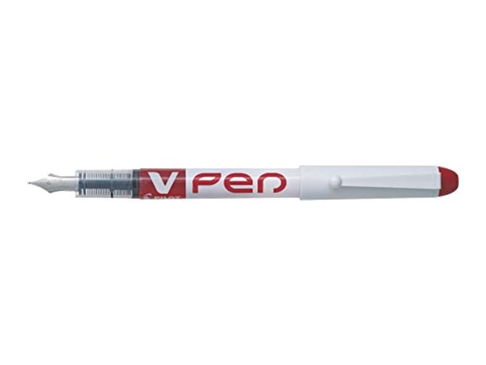 Pilot V Pen SVPN-4W R Disposable Fountain Pen - Red, Box of 12