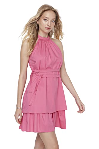 Trendyol Mini Ruffle Hem Regular Dress, Vestito,