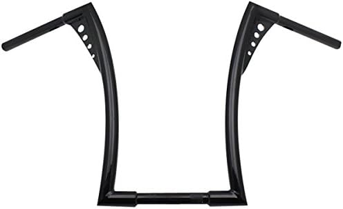 Skyhmoto Black Custom 1" APE HANGERS Bar FAT 1-1/4" 16 Rise Handlebars for Harley Davidson Sportster XL 883 1200 Dyna Softail FLST FXST